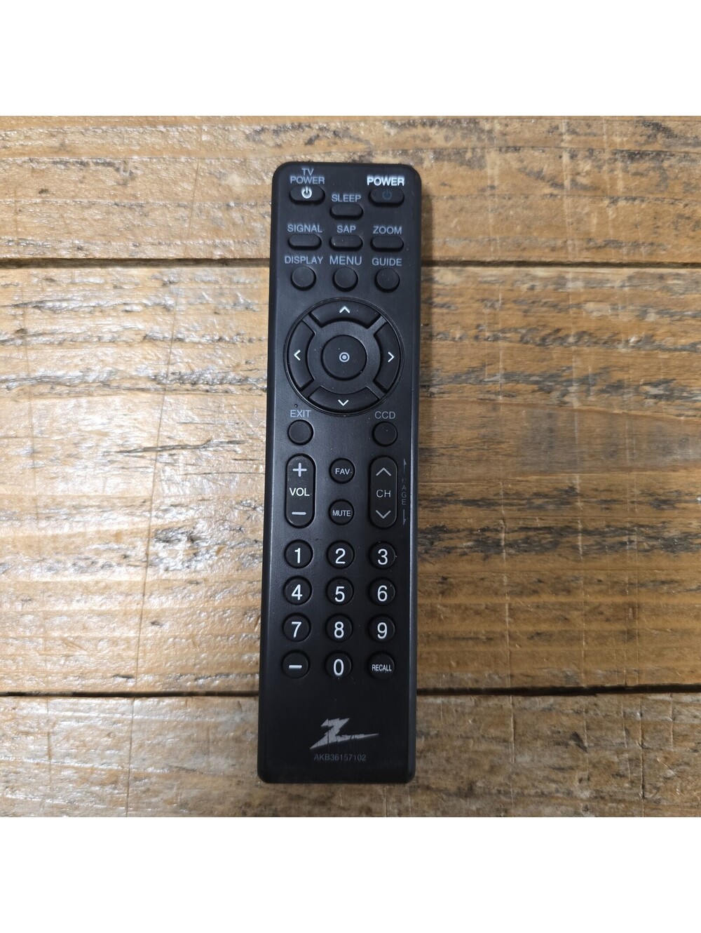GENUINE ORIGINAL ZENITH AKB36157102 REMOTE CONTROL TESTED & WORKING
